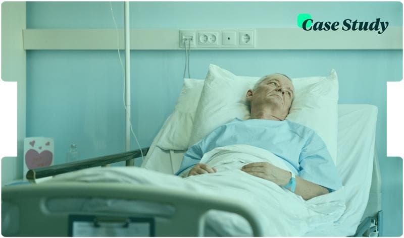 Image of man in bed with Neruological Issue